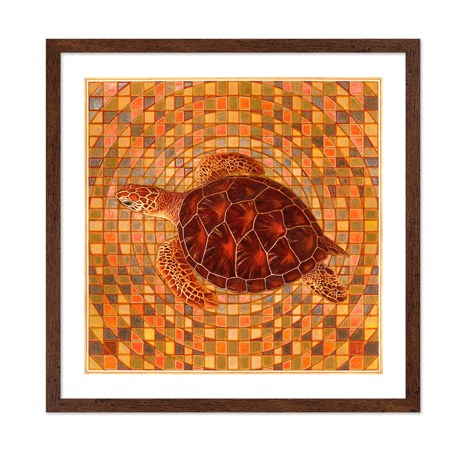Mosaic Sea Turtle