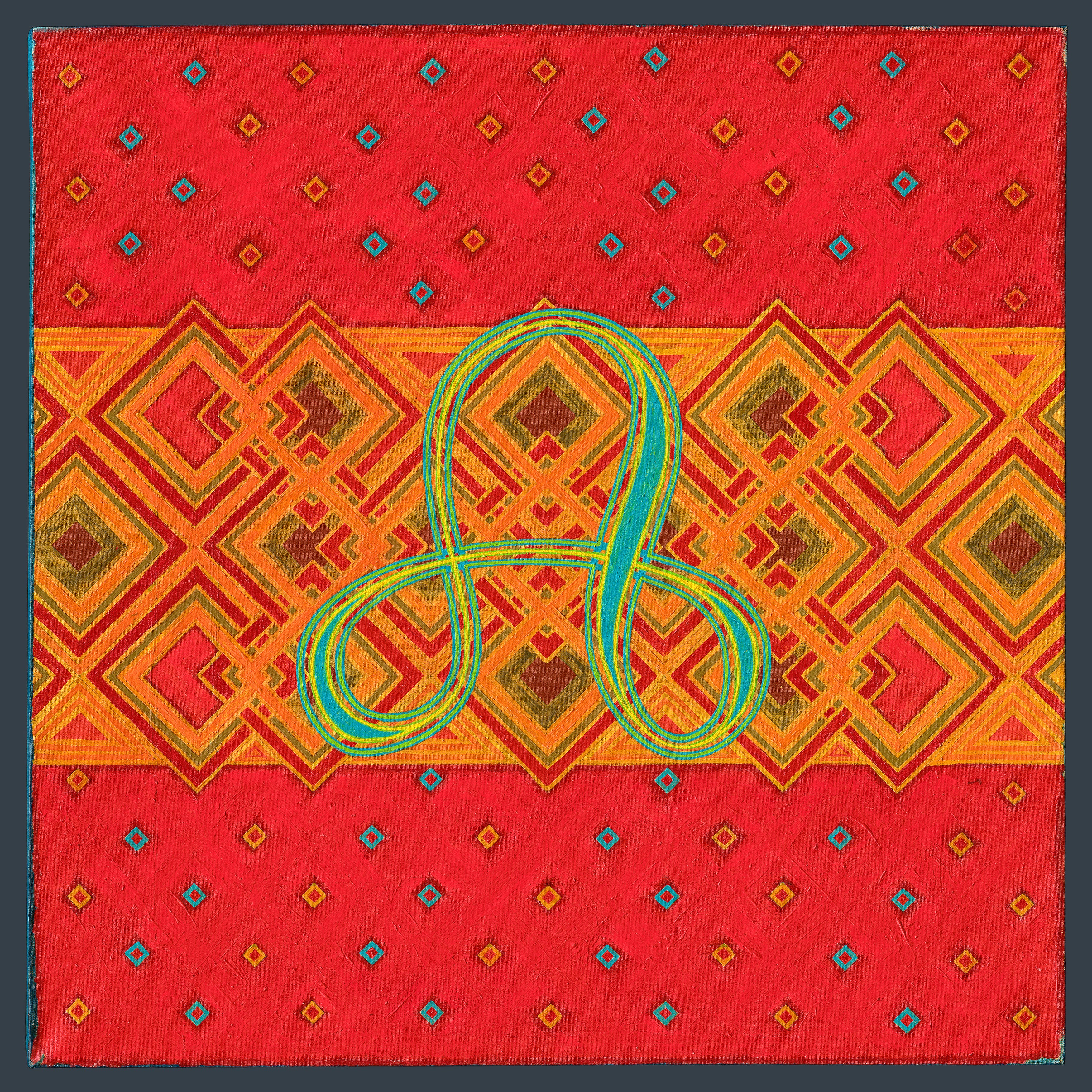 Red Loop Pattern – Poster Master