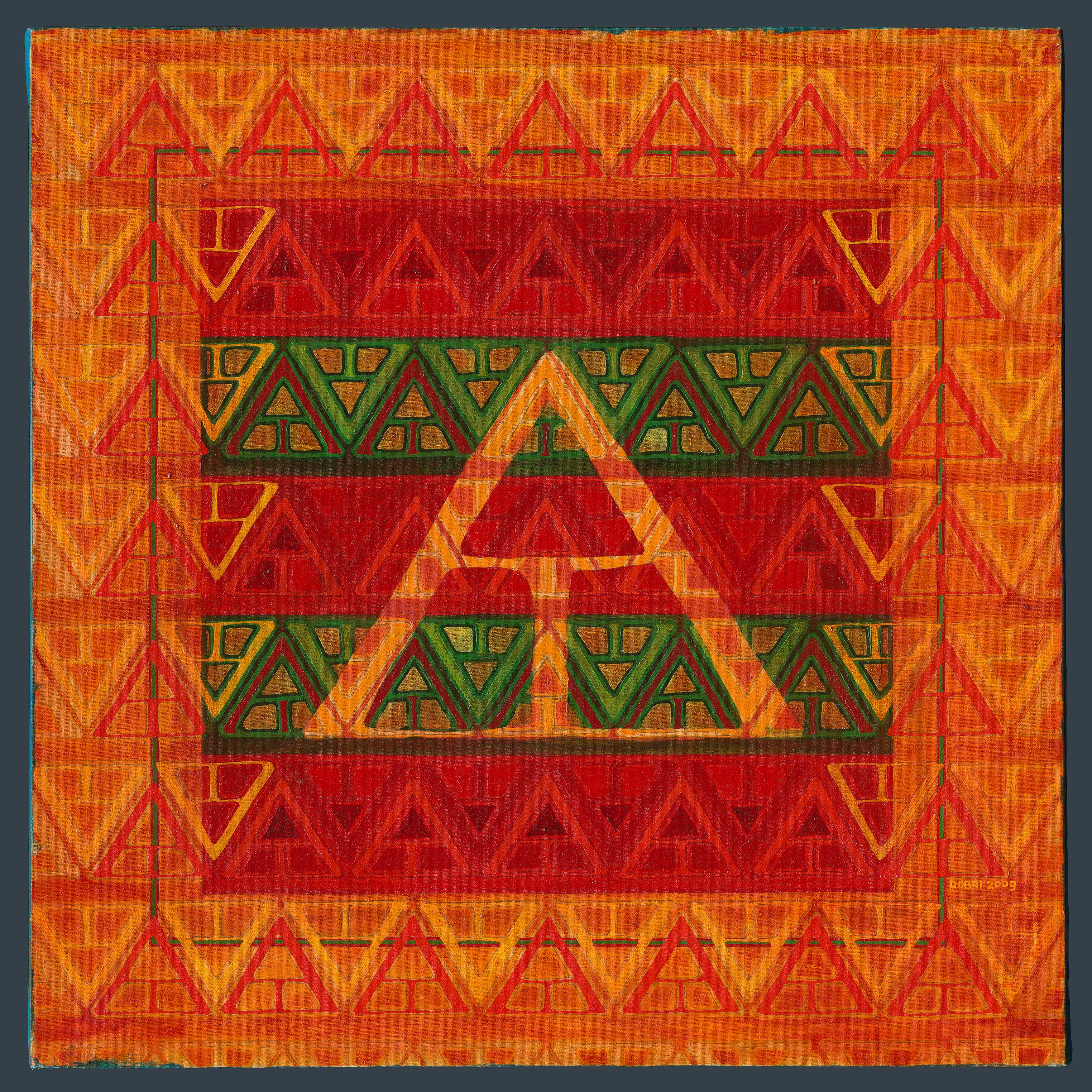 Tribal Triangle Pattern – Poster Master