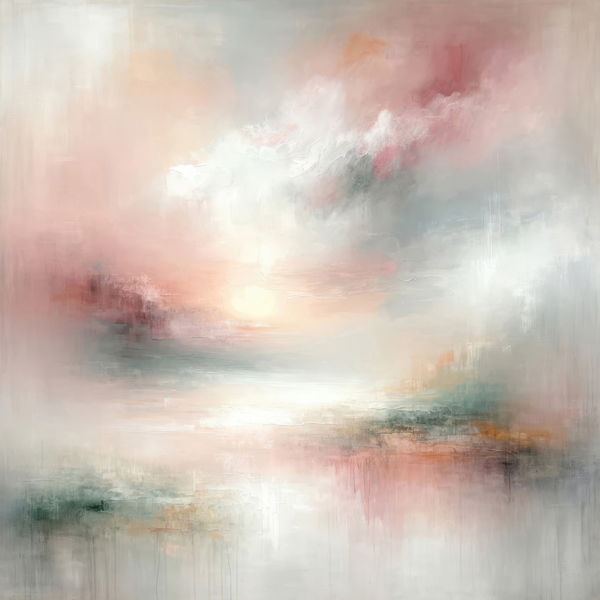 Blush Horizon Abstract No3
