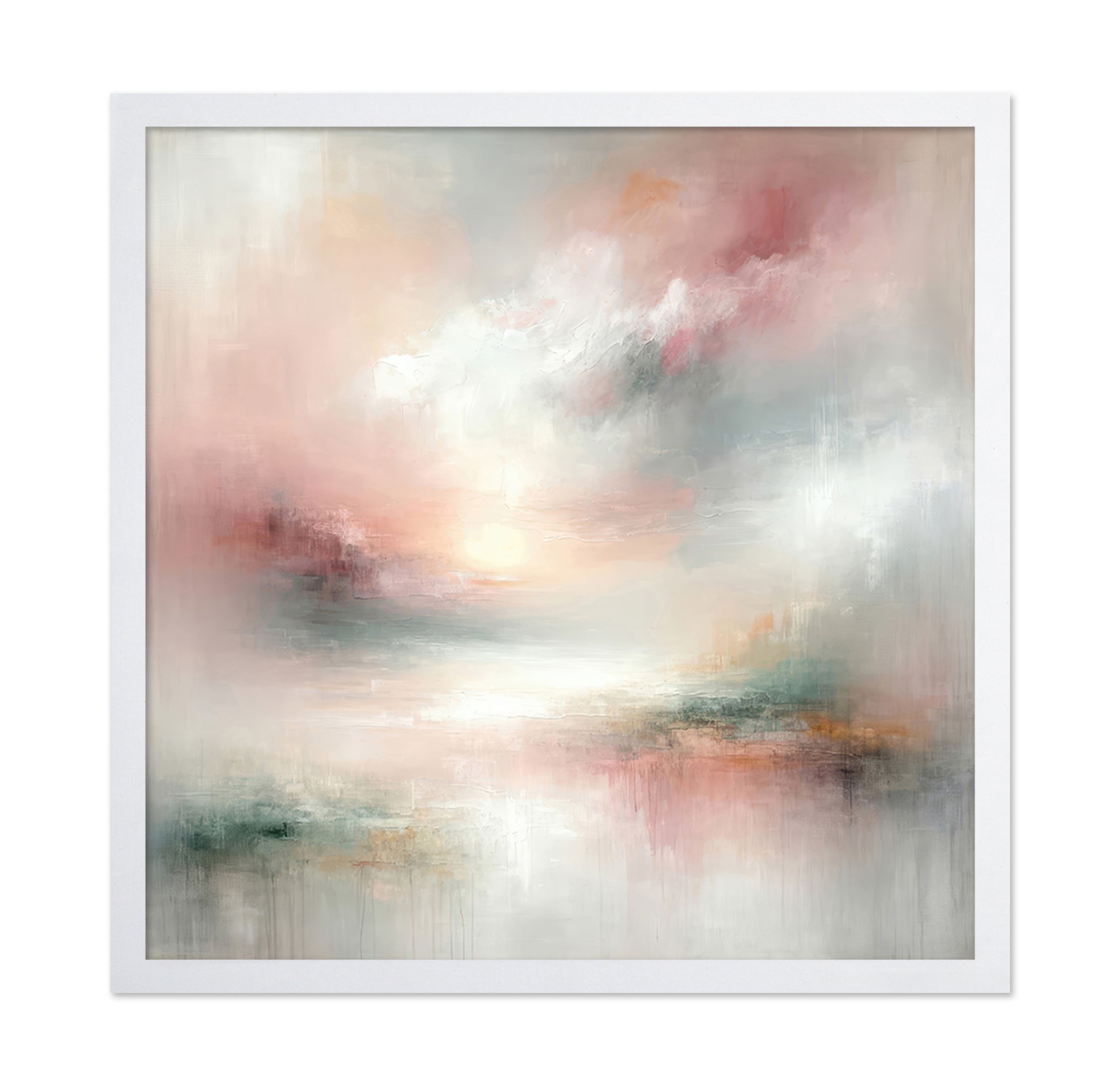 Blush Horizon Abstract No3