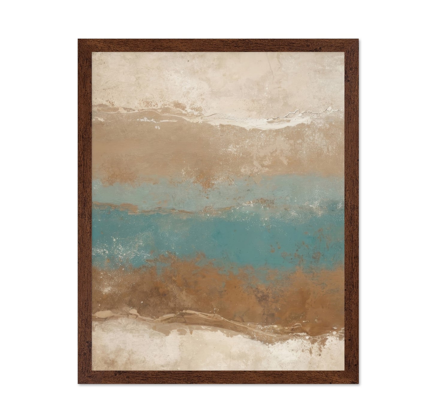 Turquoise Horizon Abstract