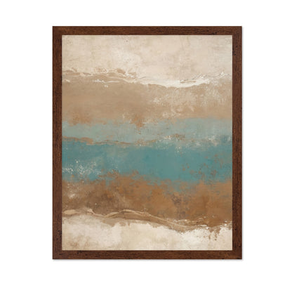 Turquoise Horizon Abstract