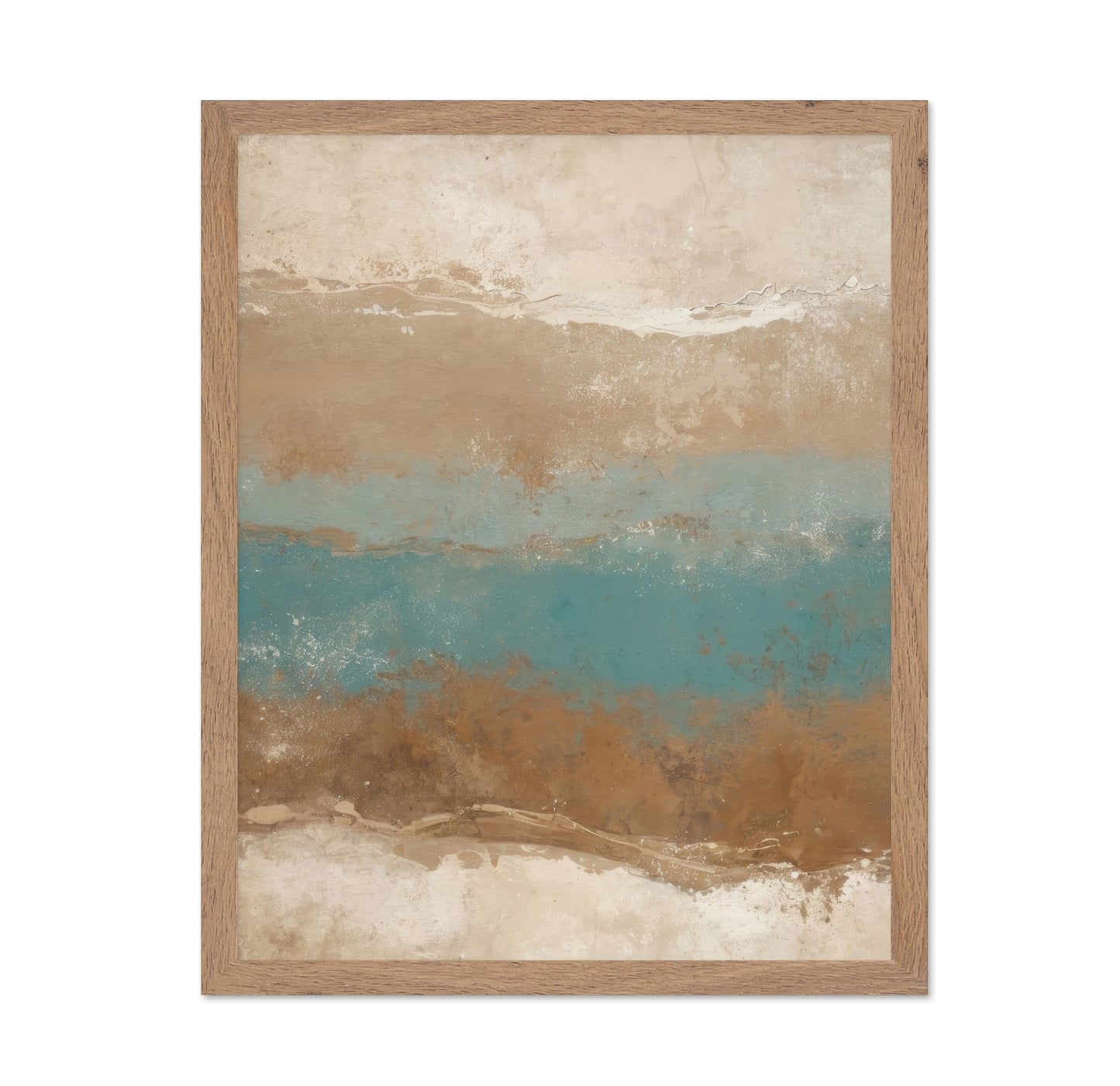 Turquoise Horizon Abstract