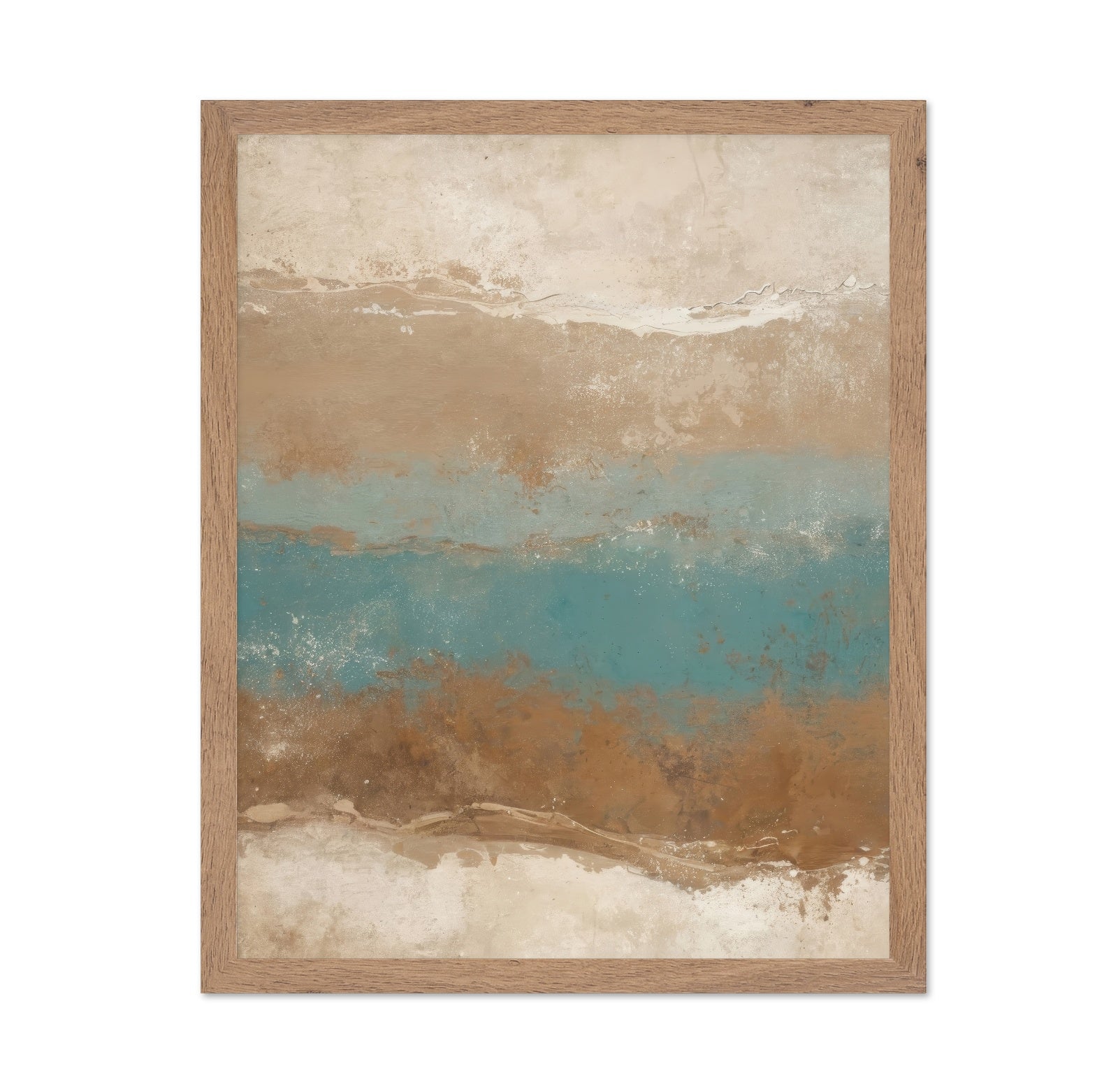Turquoise Horizon Abstract