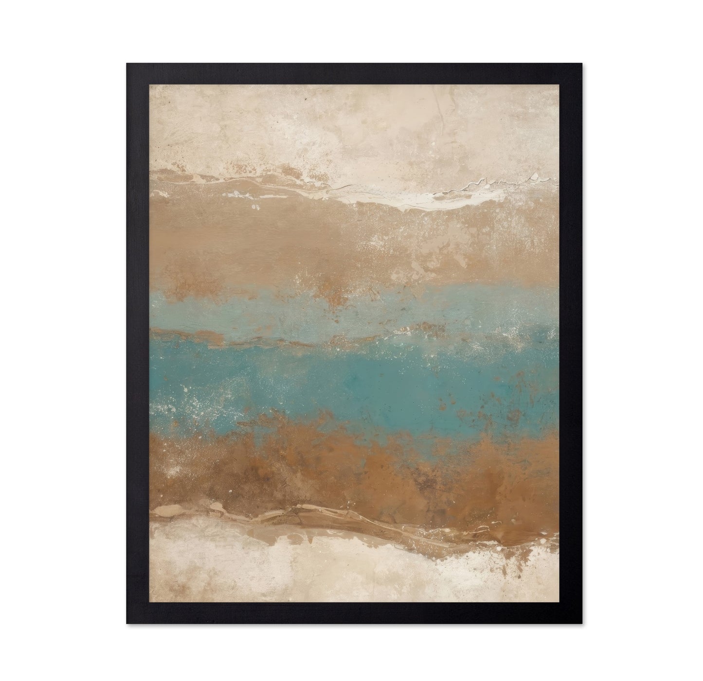 Turquoise Horizon Abstract