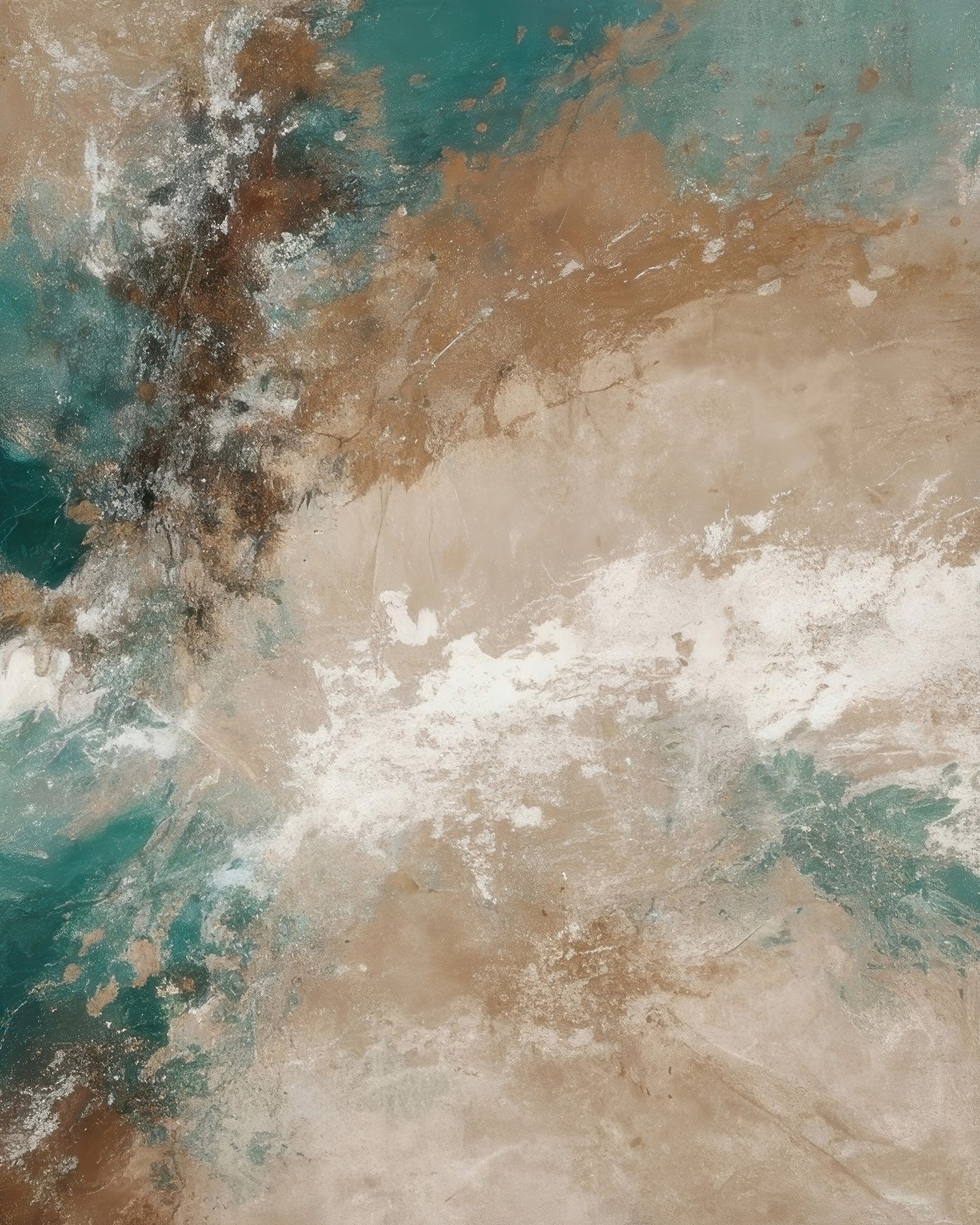 Turquoise Earth Burst
