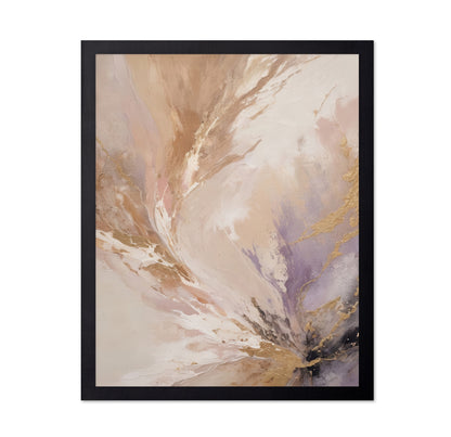Blush Lavender Gold Abstract