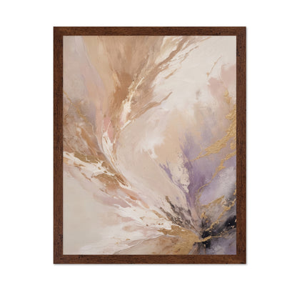 Blush Lavender Gold Abstract