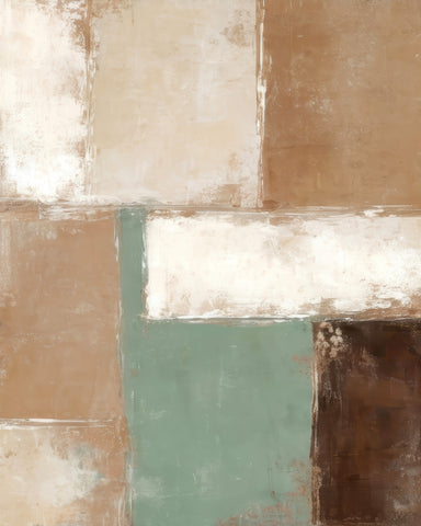 Earth Tone Block Abstract
