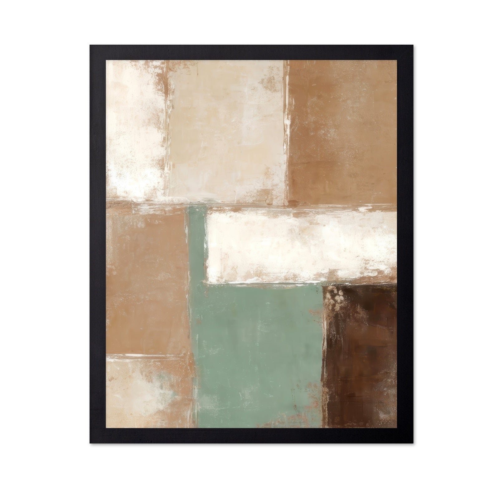 Earth Tone Block Abstract