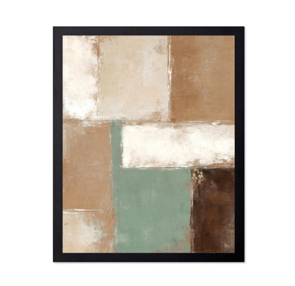 Earth Tone Block Abstract