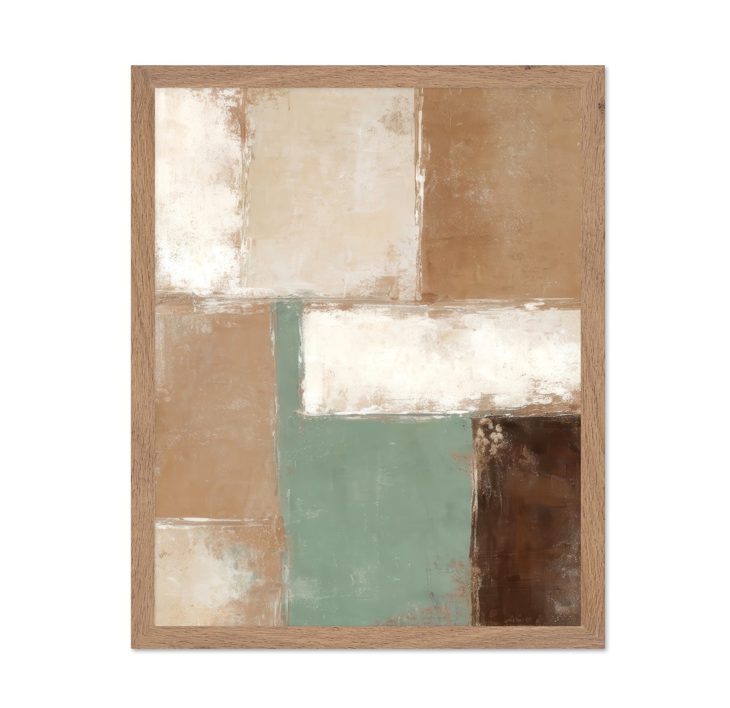 Earth Tone Block Abstract