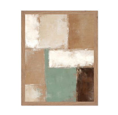 Earth Tone Block Abstract