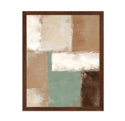 Earth Tone Block Abstract