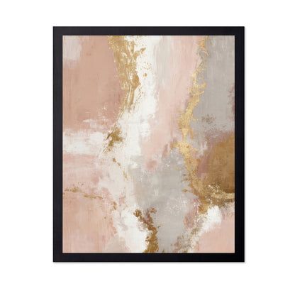 Blush Gold Texture Abstract