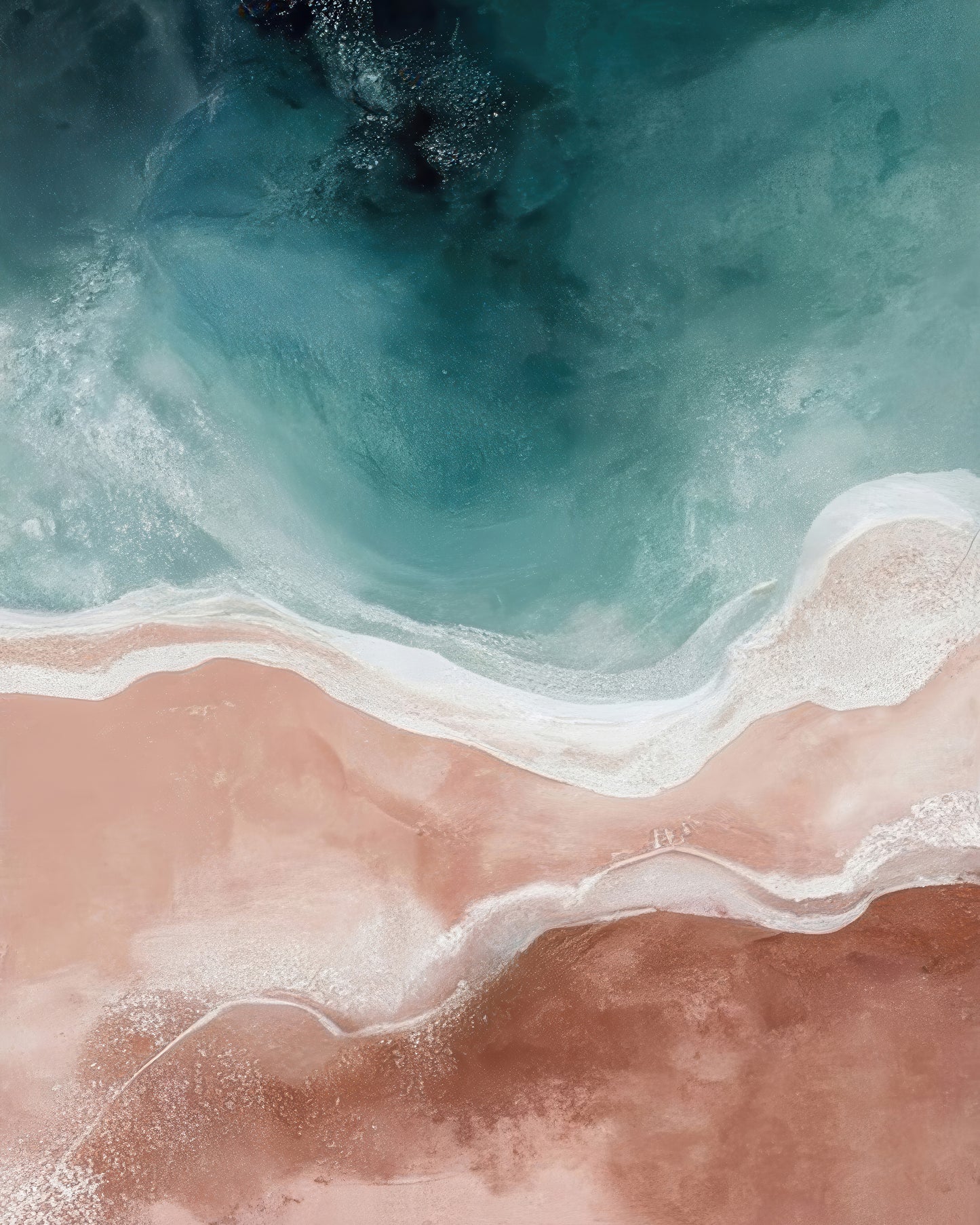 Blush Coastline Aerial