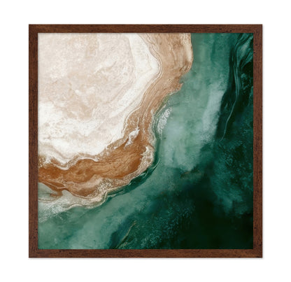 Emerald Shoreline Abstract