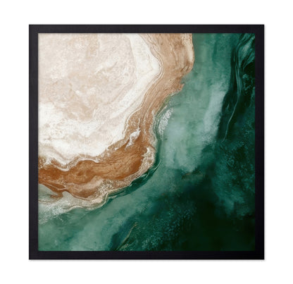 Emerald Shoreline Abstract