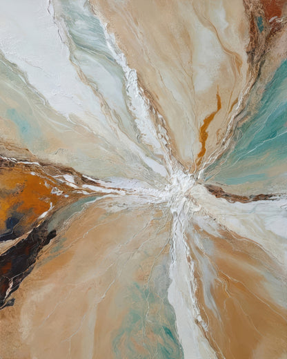 Earth Tones Abstract Flow