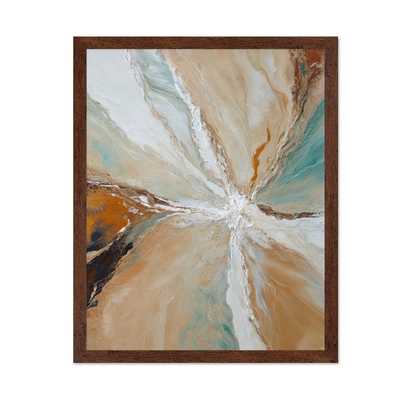 Earth Tones Abstract Flow