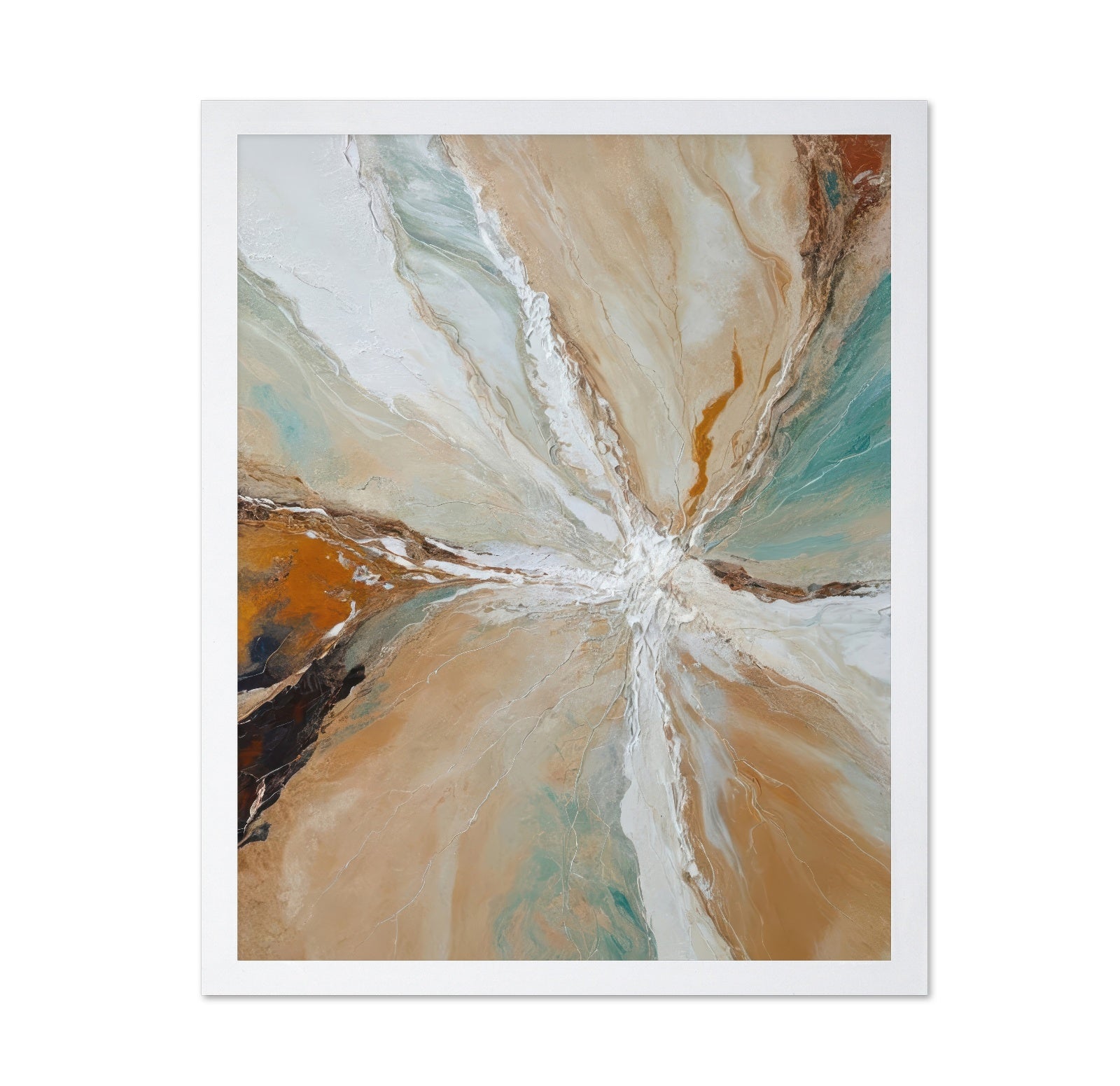 Earth Tones Abstract Flow