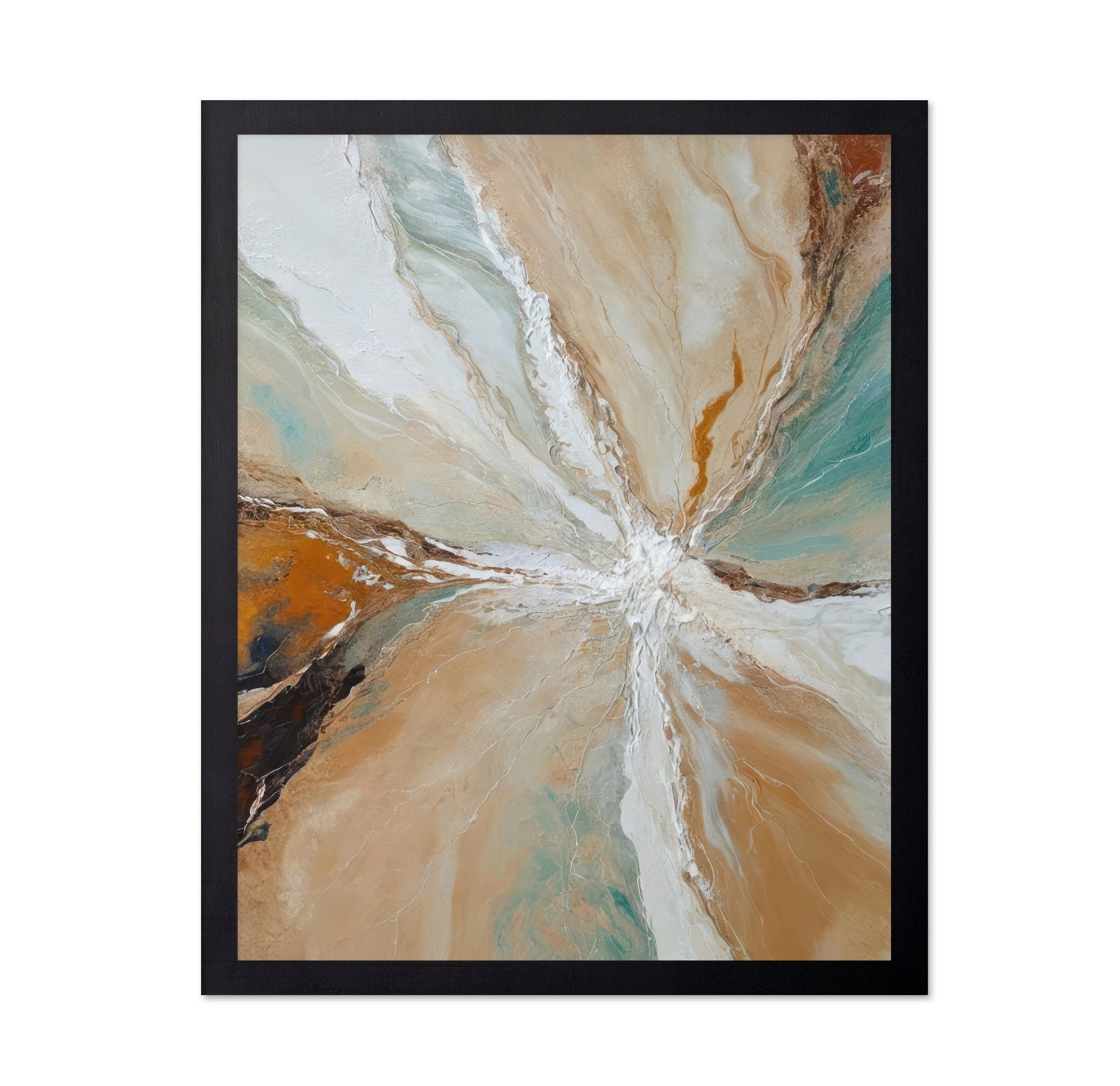 Earth Tones Abstract Flow