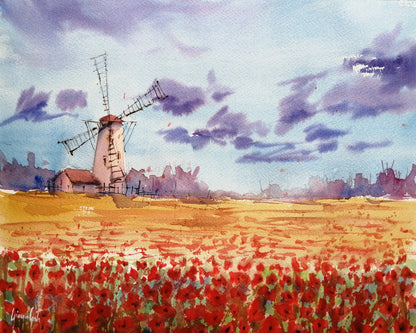 Poppy Field Windmill