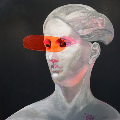 Neon Visor Portrait