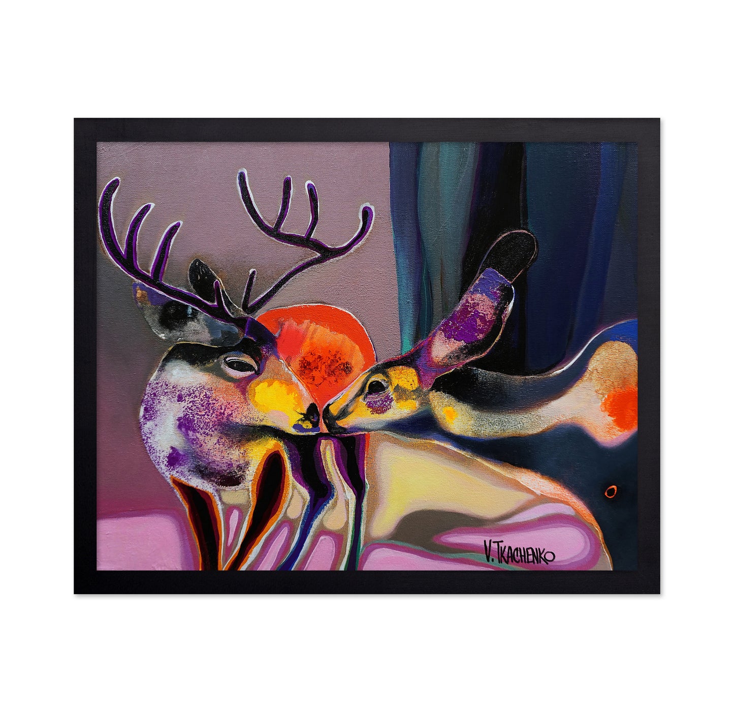 Abstract Deer Pair