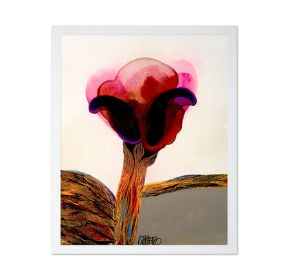 Abstract Red Bloom
