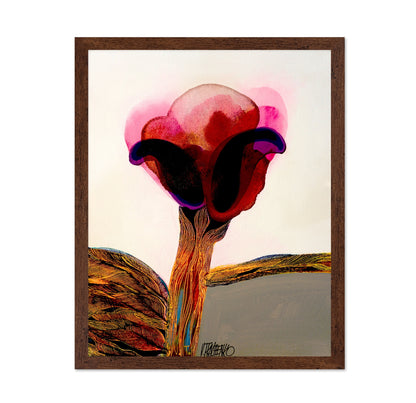 Abstract Red Bloom
