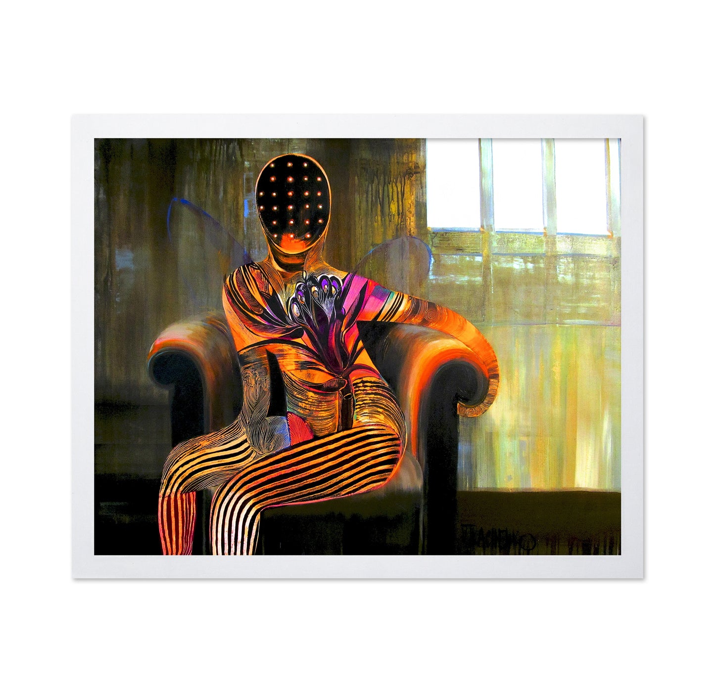 Surreal Seated Figure