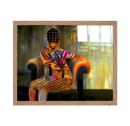 Surreal Seated Figure
