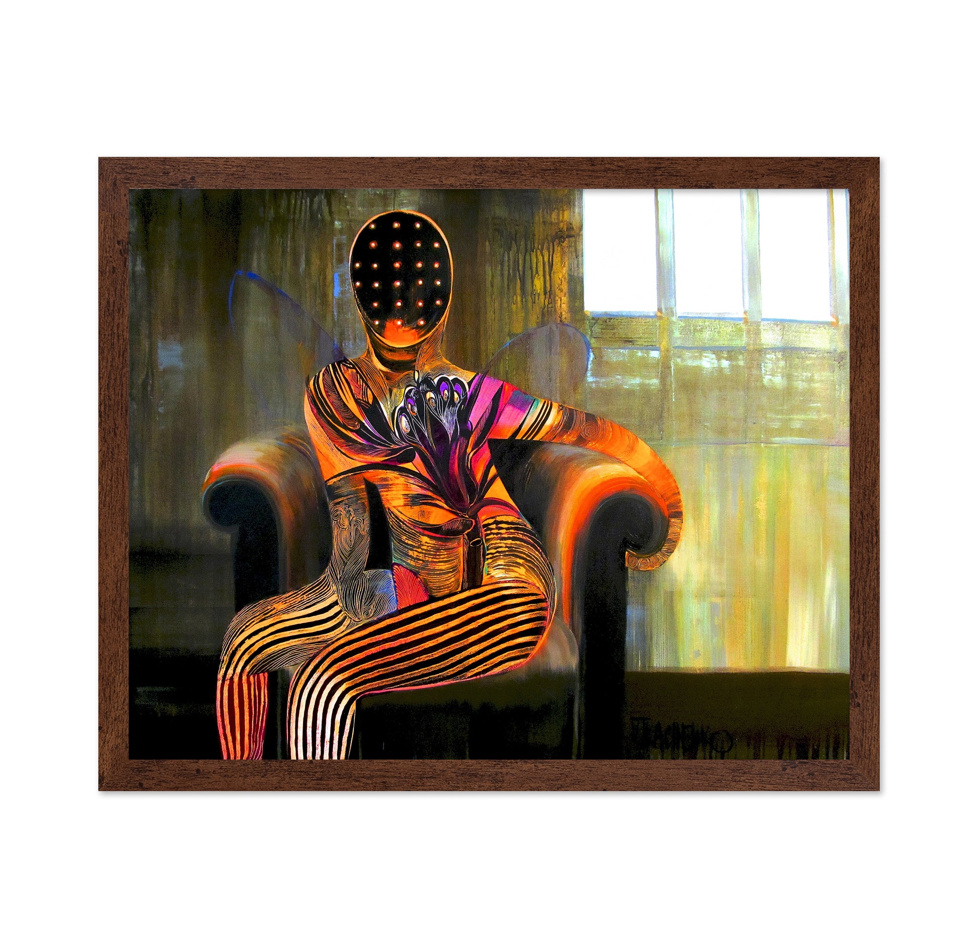 Surreal Seated Figure