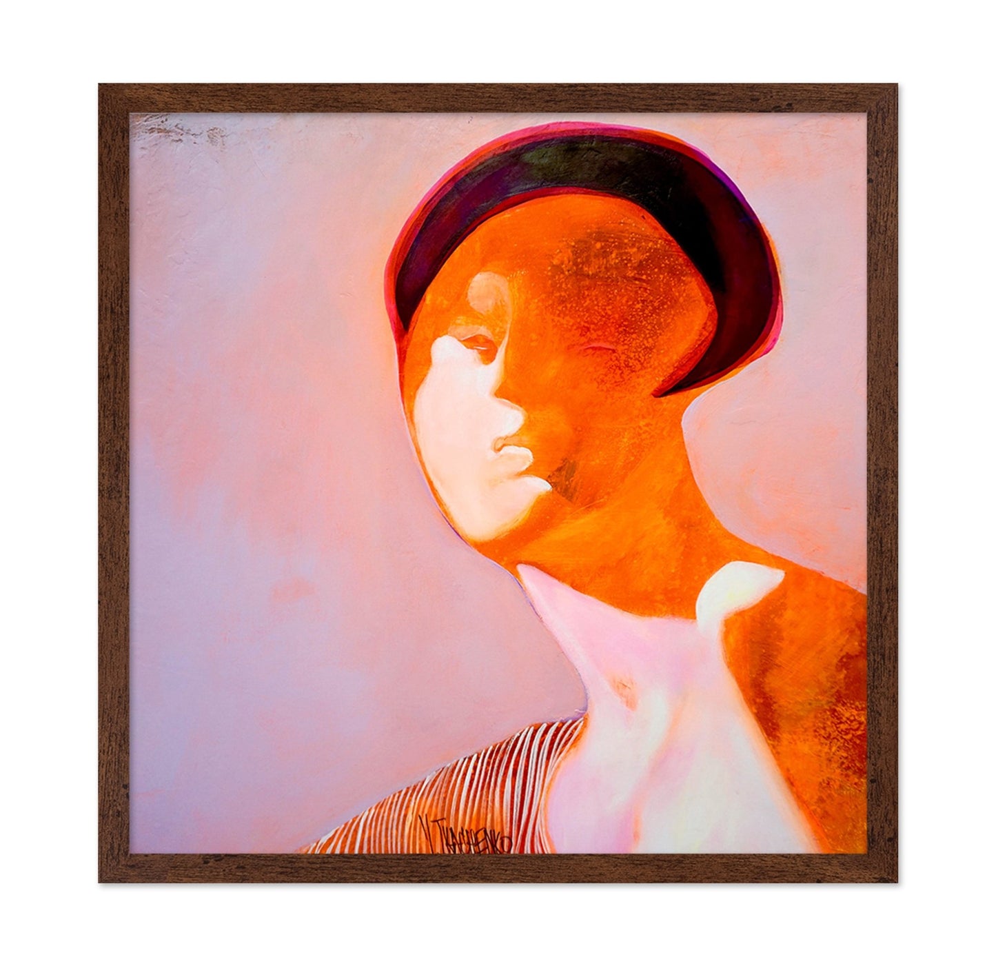 Orange Face Portrait