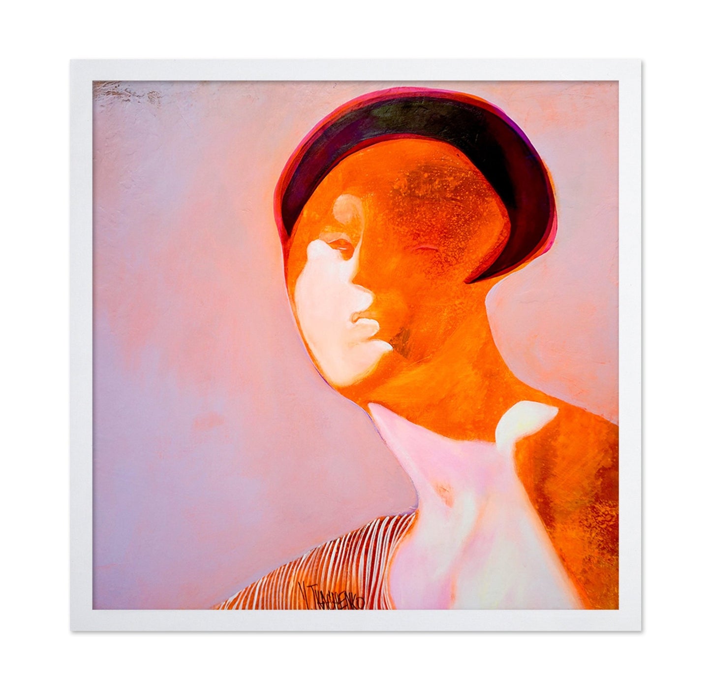 Orange Face Portrait