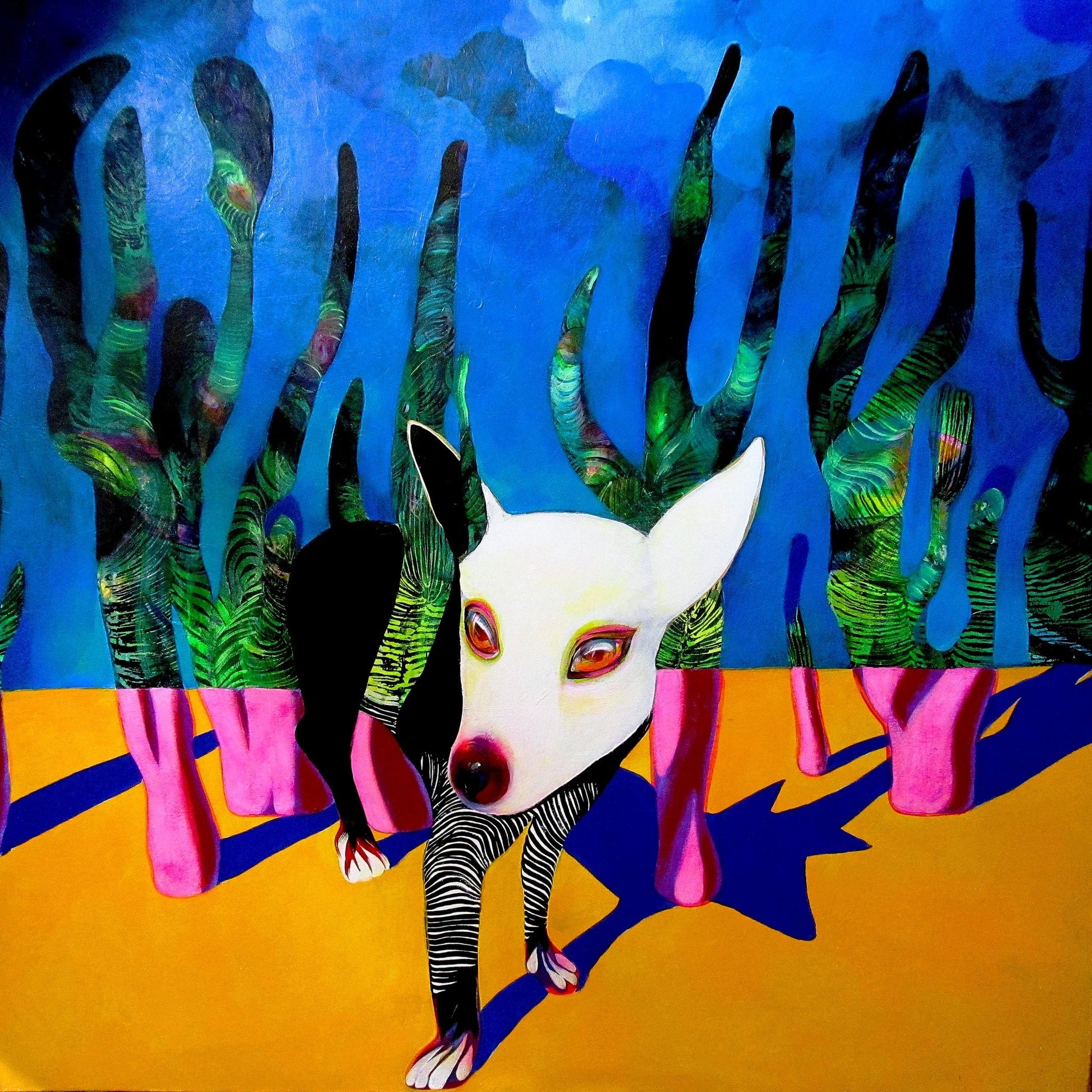 Surreal Dog Scene