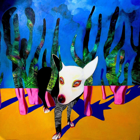 Surreal Dog Scene