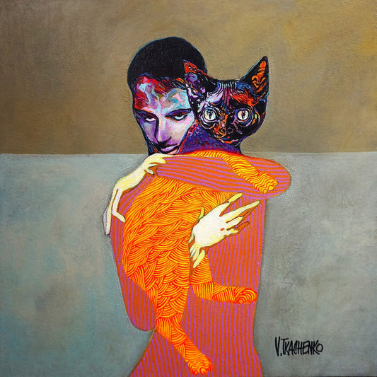 Woman With Cat No5