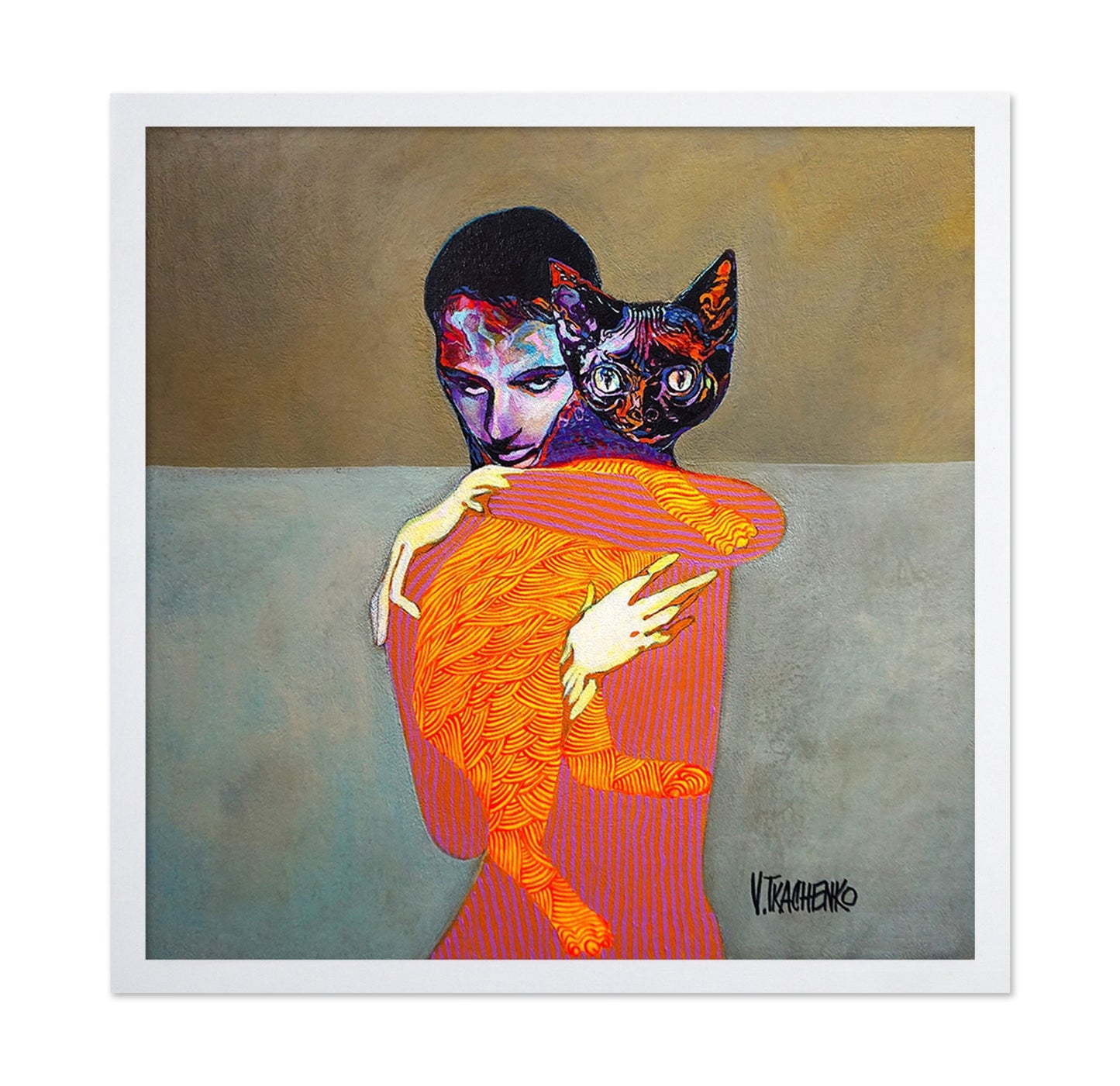 Woman With Cat No5
