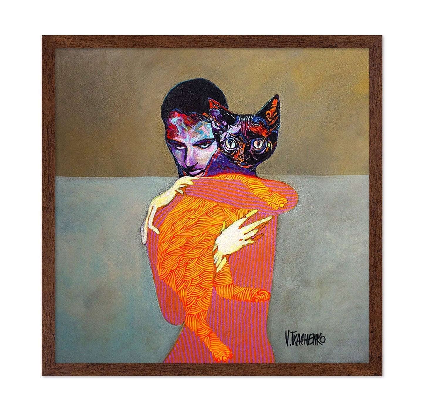 Woman With Cat No5