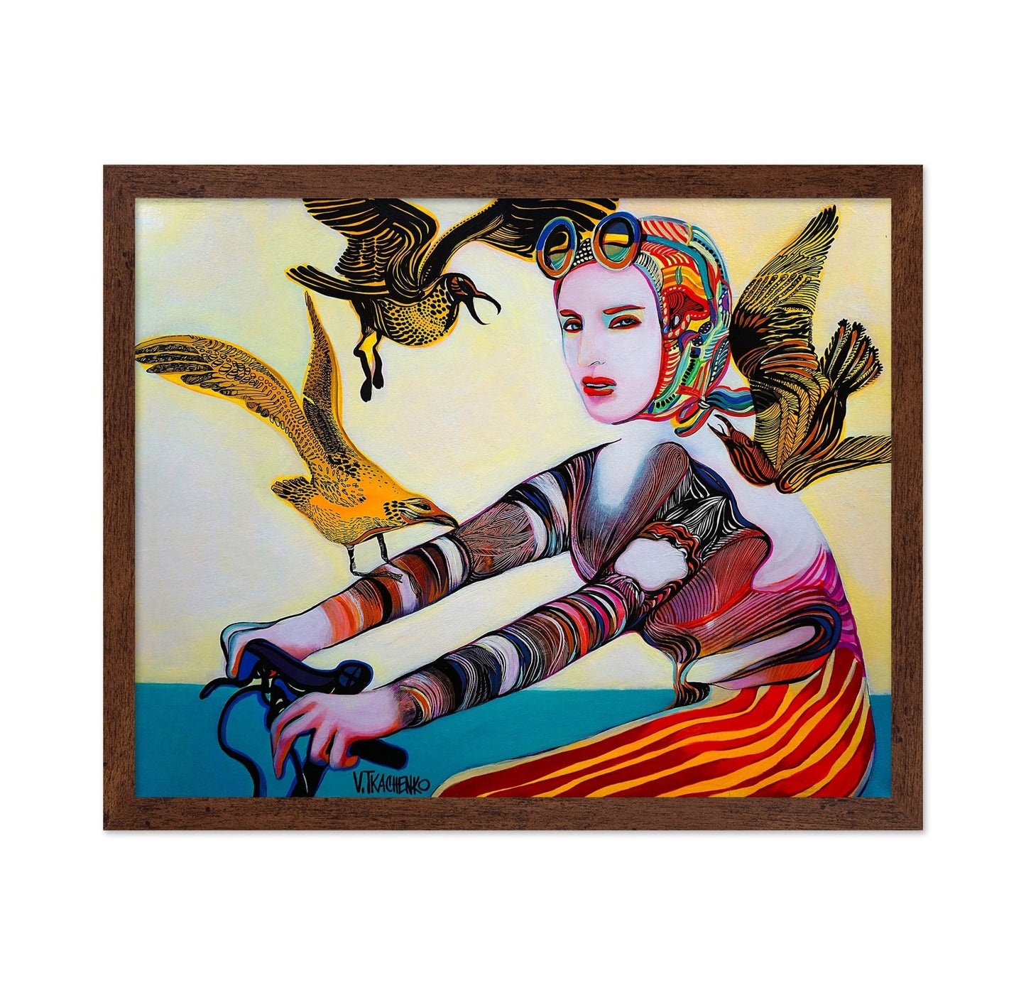 Surreal Woman Birds