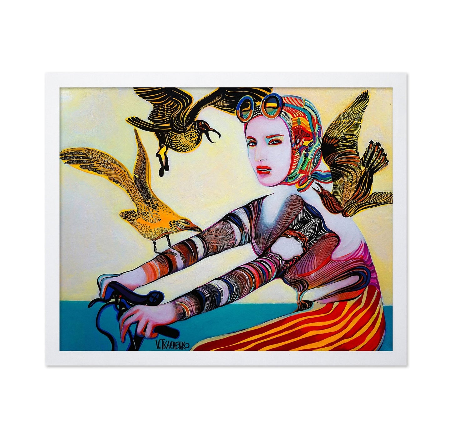 Surreal Woman Birds