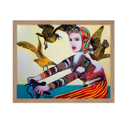 Surreal Woman Birds