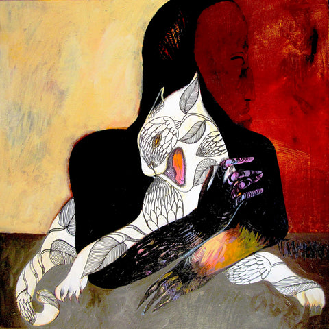 Woman With Owl Mask