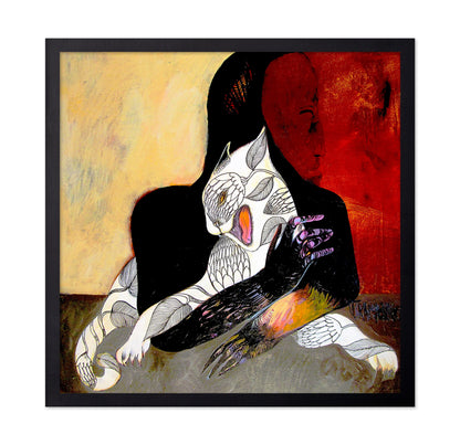 Woman With Owl Mask
