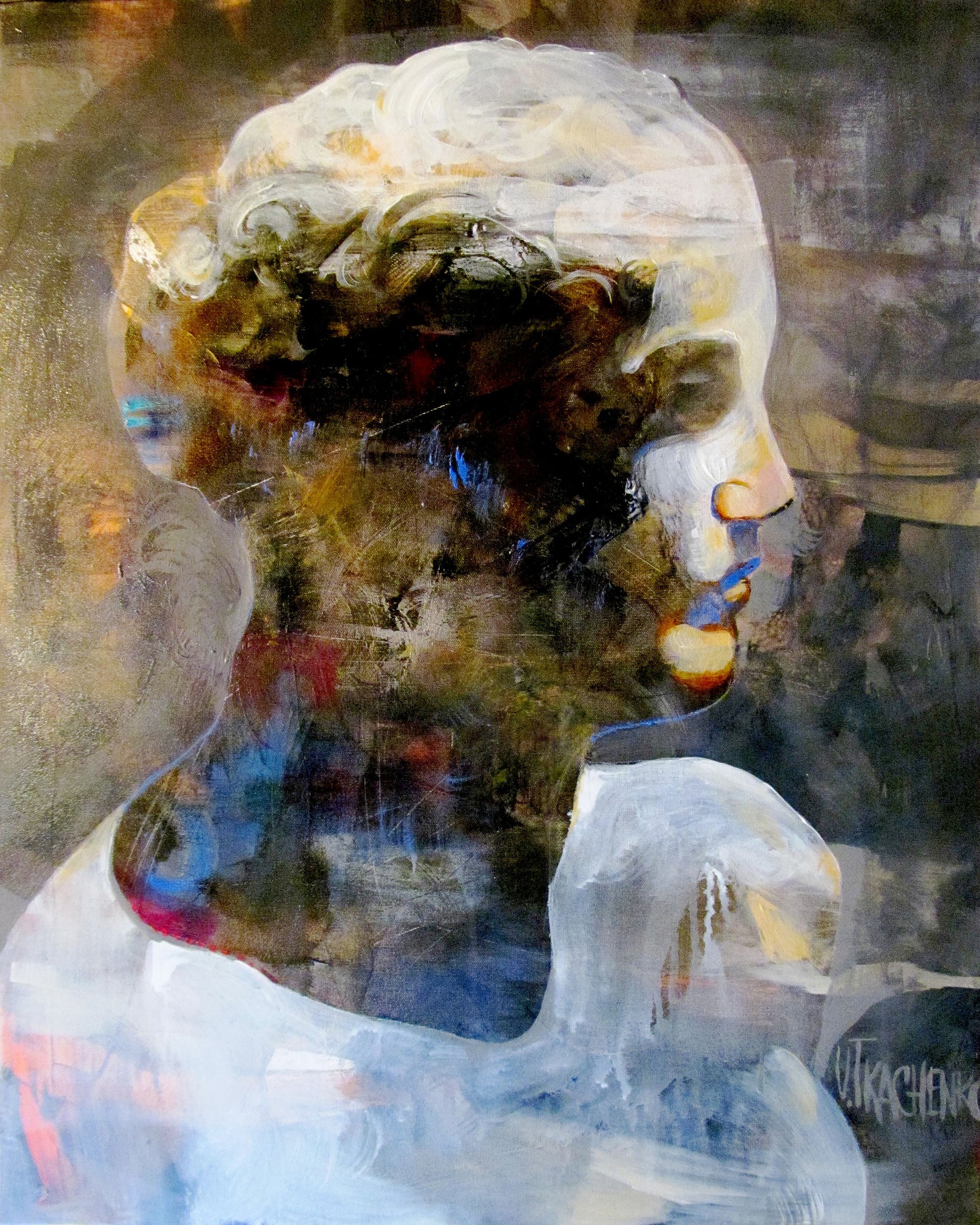 Abstract Venus Bust Portrait