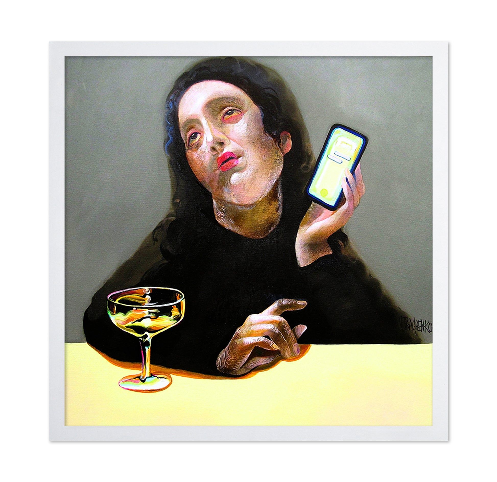 Phone Glow Woman