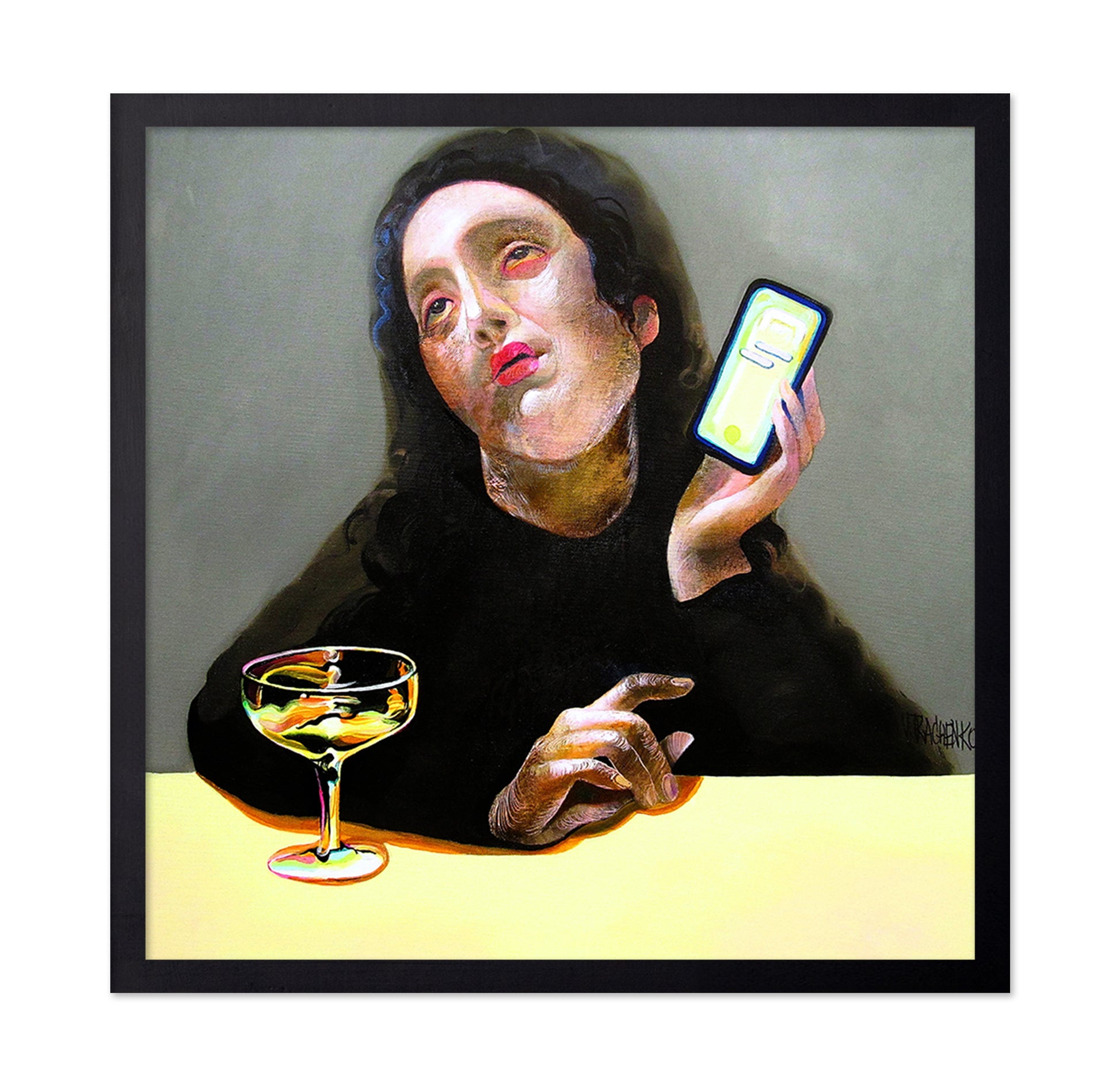 Phone Glow Woman